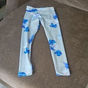 Old Navy Active Floral Blue Kids Leggings